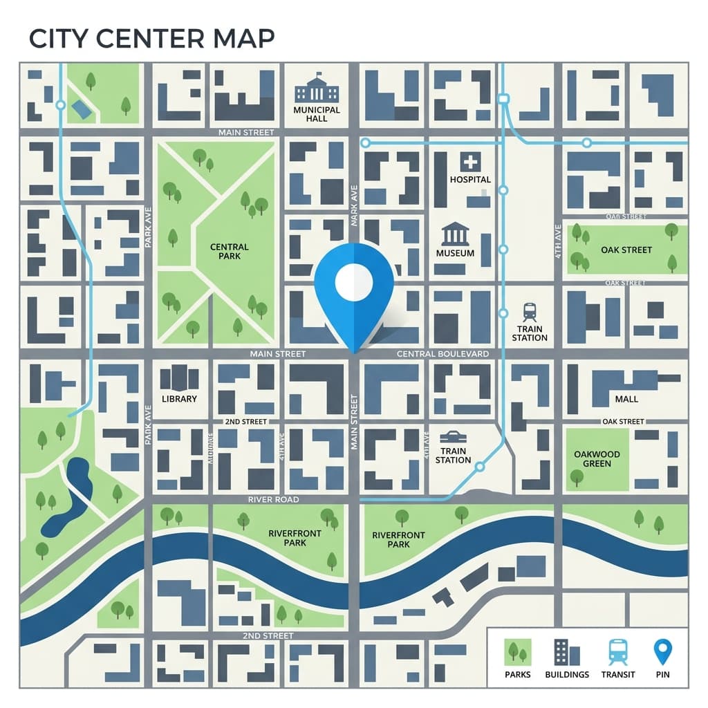 Office location map preview